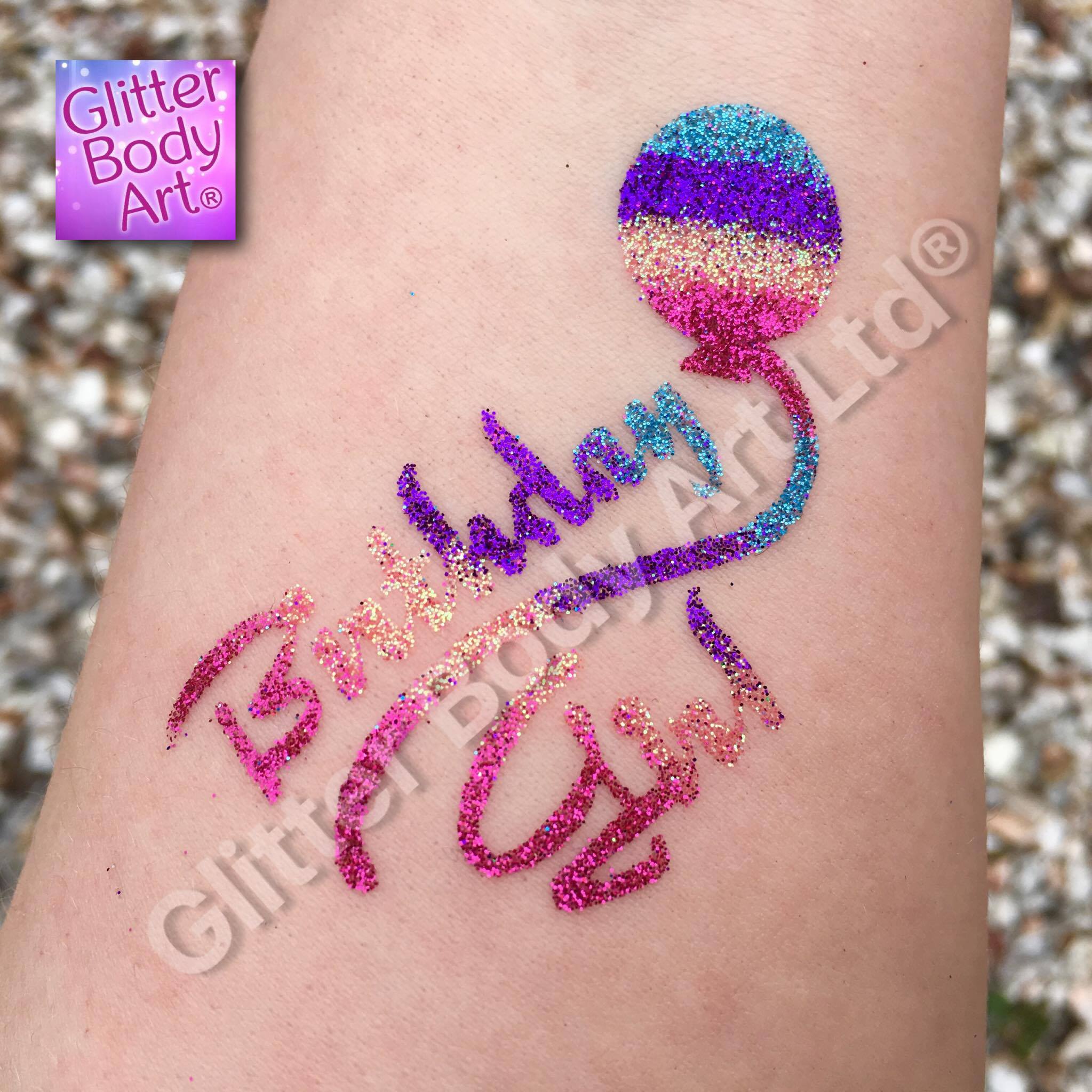 birthday girl birthday girl temporary tattoo stencil for birthday glitter tattoos