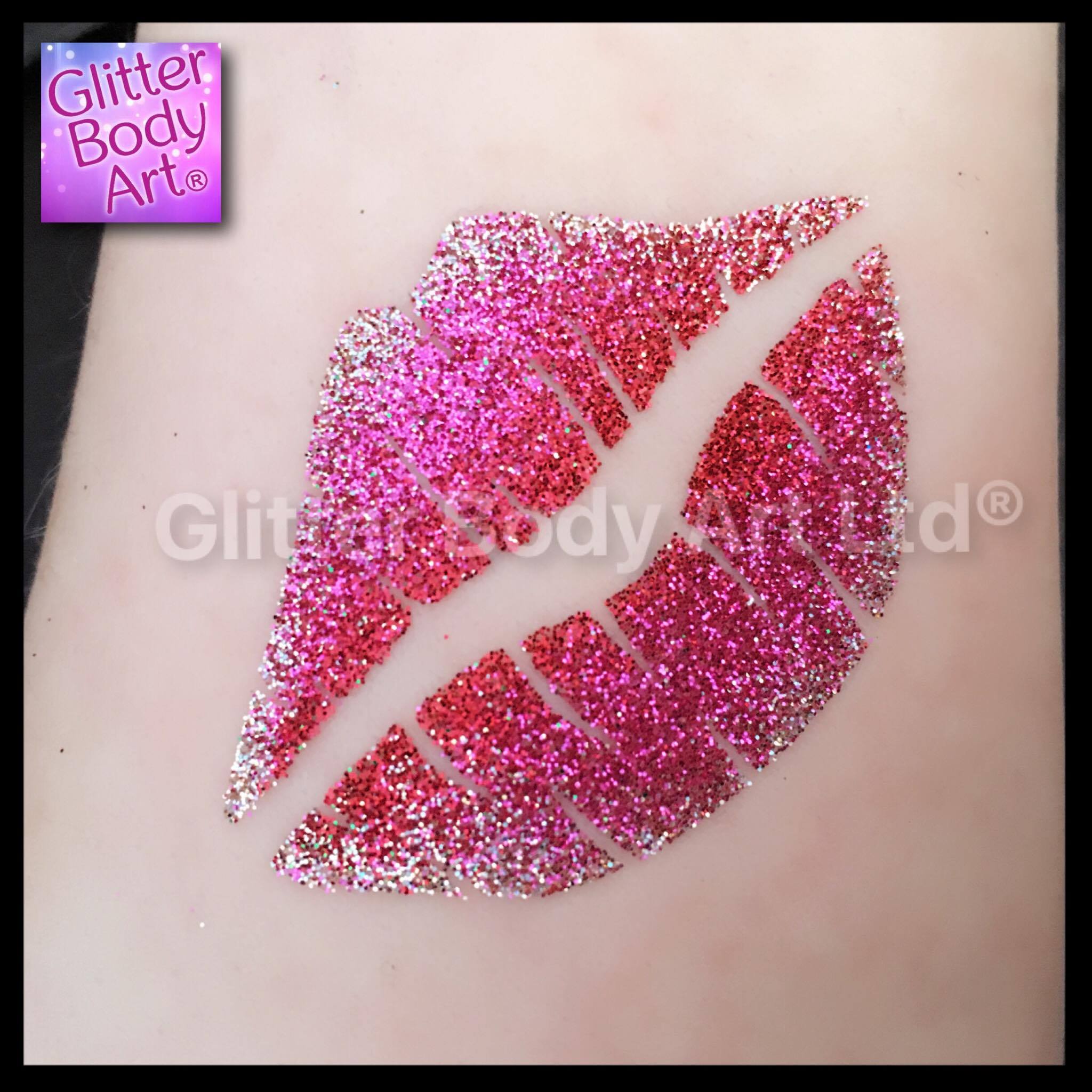 glitter lips glitter lips temporary tattoo