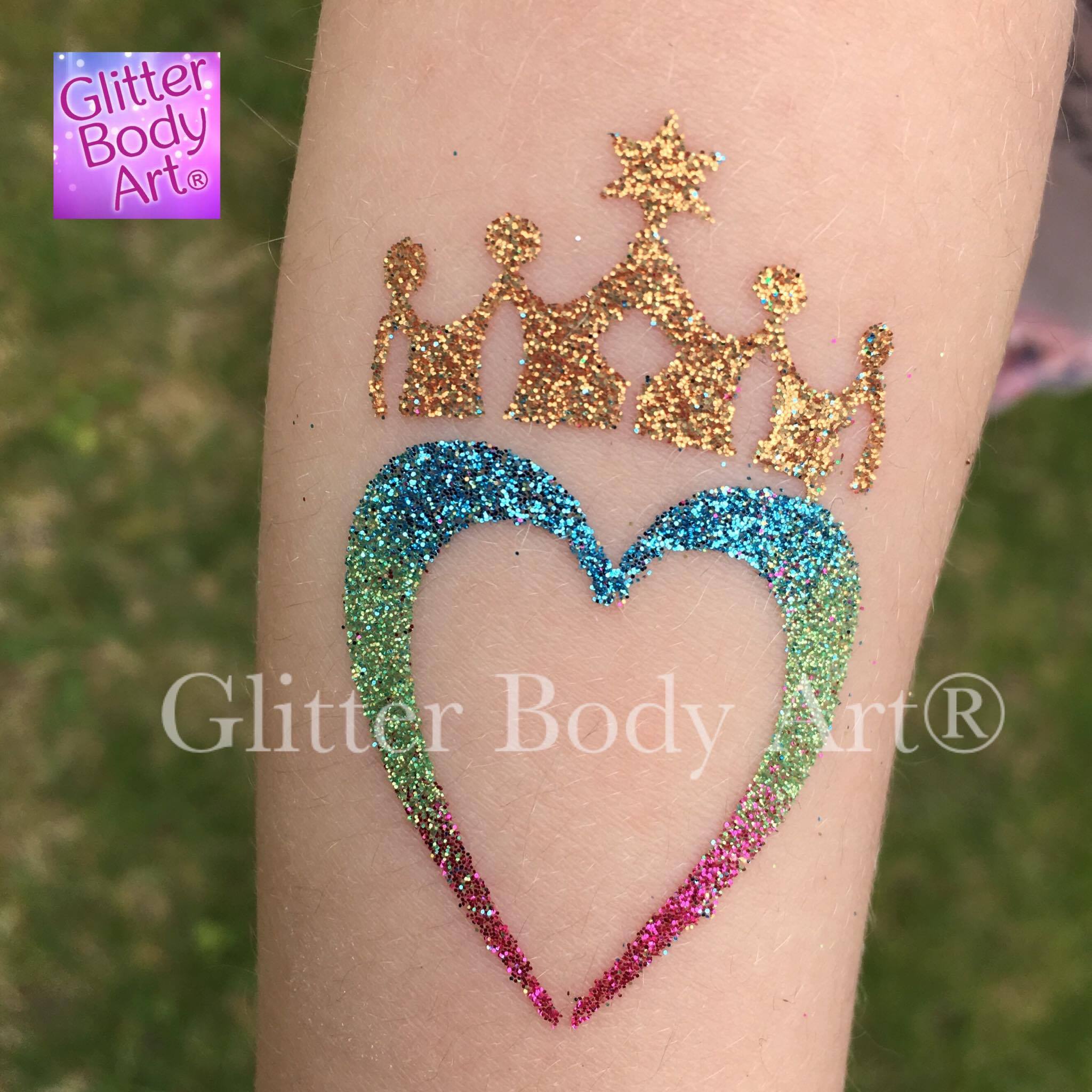 18042931_1851367438413805_243995212_o heart with a crown glitter tattoo, heart temporary tattoo