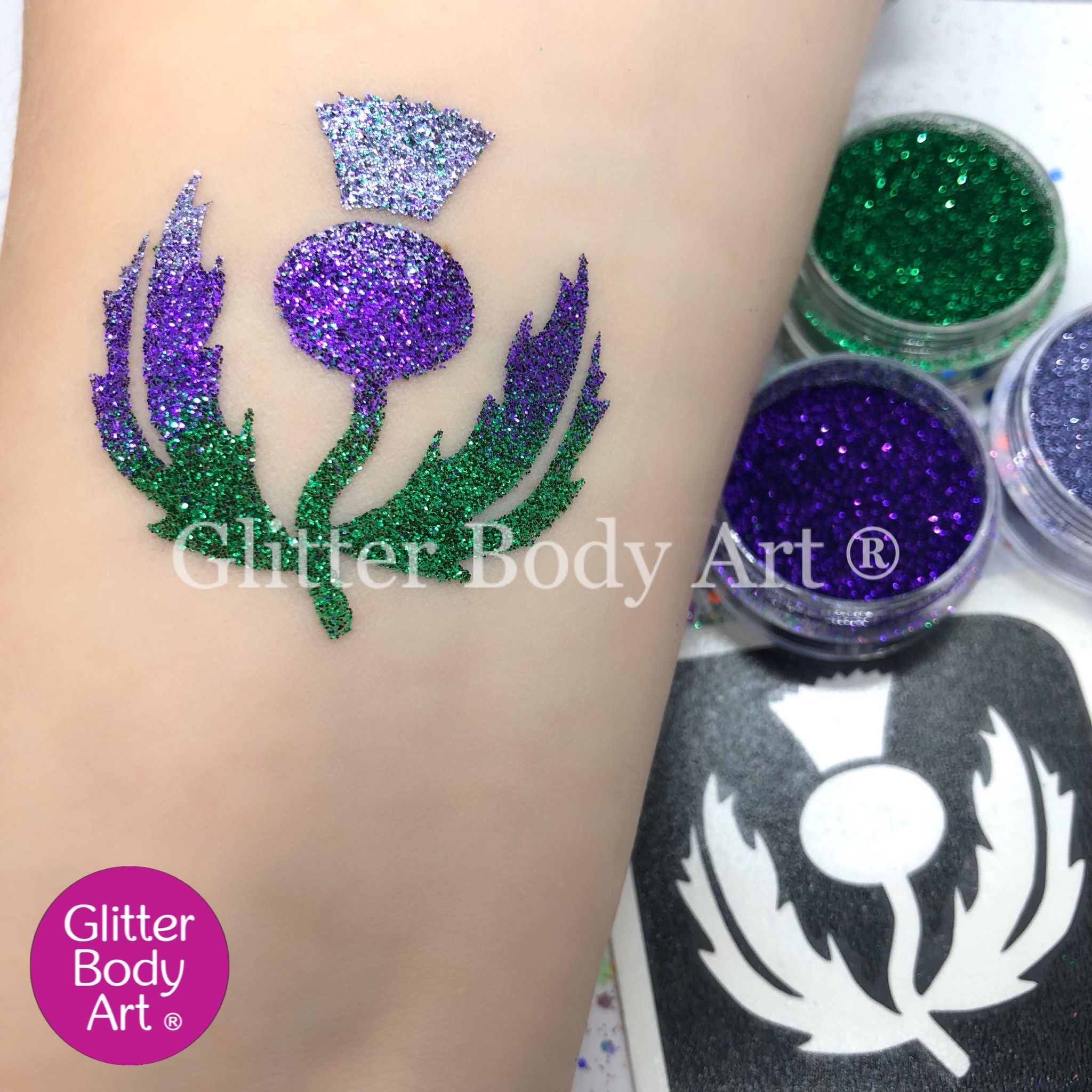 scottish thistle Scottish thistle temporary tattoo stencil for scottish temporary tattoos