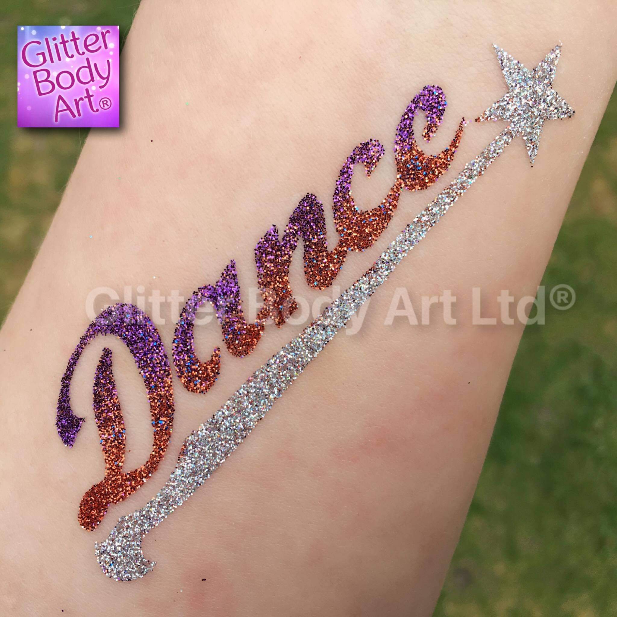 Dance Dance temporary tattoo stencil