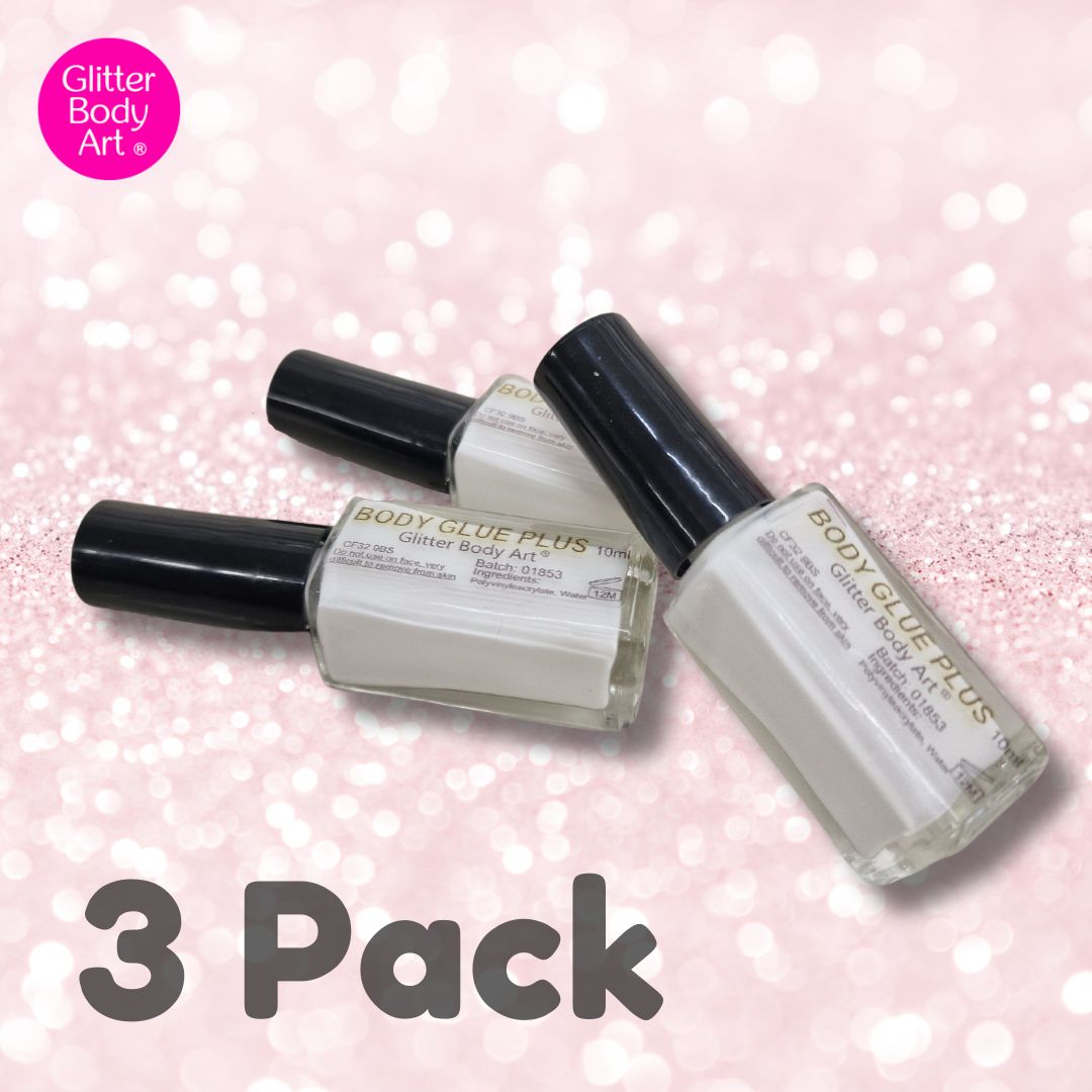 X 3 Skin safe Body glue for kids glitter tatotos