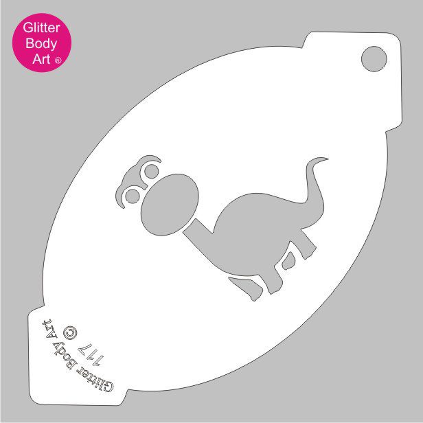 dinasaur_face_paint_stencil_117 cute dinosaur face paint stencil