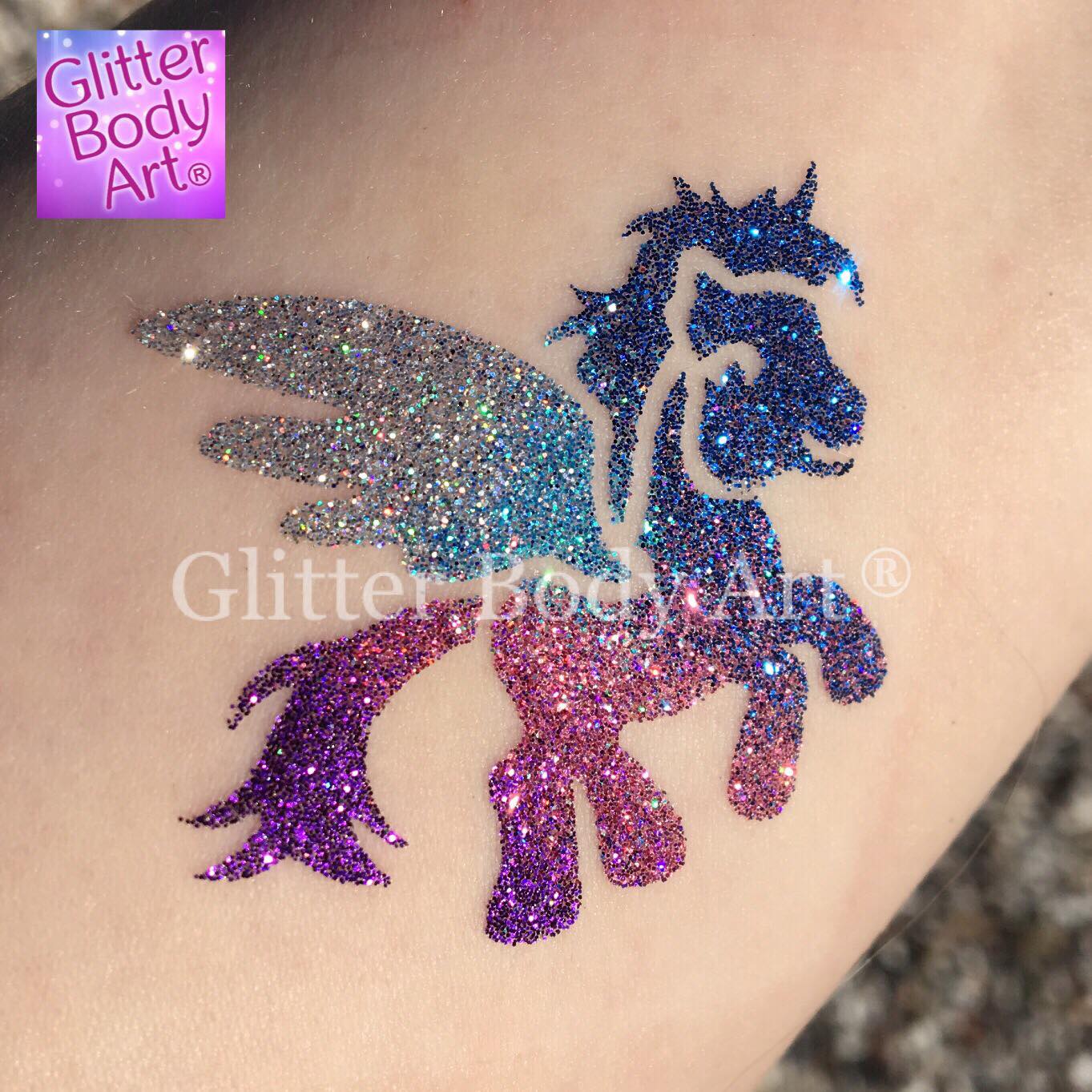 my little pony wings My little pony with wing temporary tattoo for girl birthday party glitter tattoos
