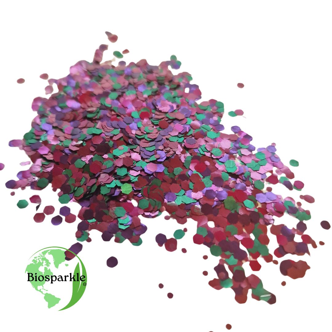 Pixie Pink bioglitter mix chunky bioglitter festival glitter
