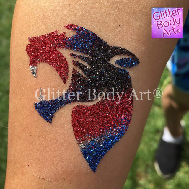 Panther panther temporary tattoo stencil, tiger glitter tattoo