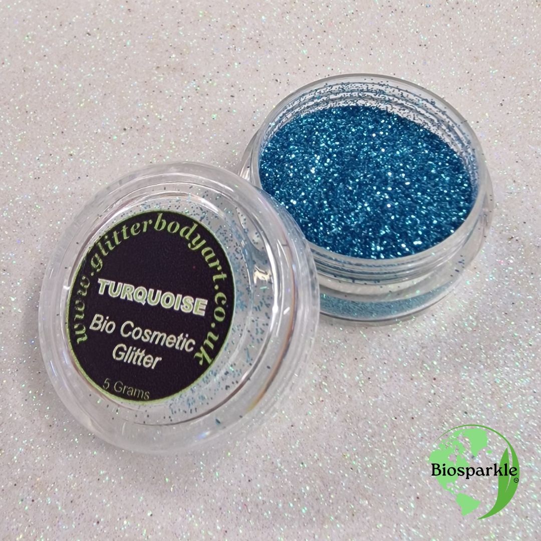 Turquoise Bioglitter Turquoise blue bioglitter - environmentally friendly glitter makeup