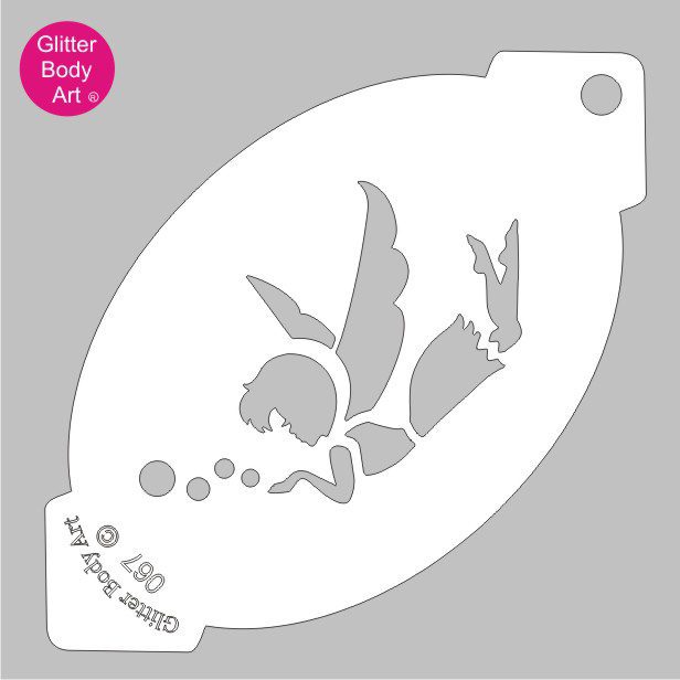fairy_face_paint_stencil_067 fairy facepaint stencil, fairy template
