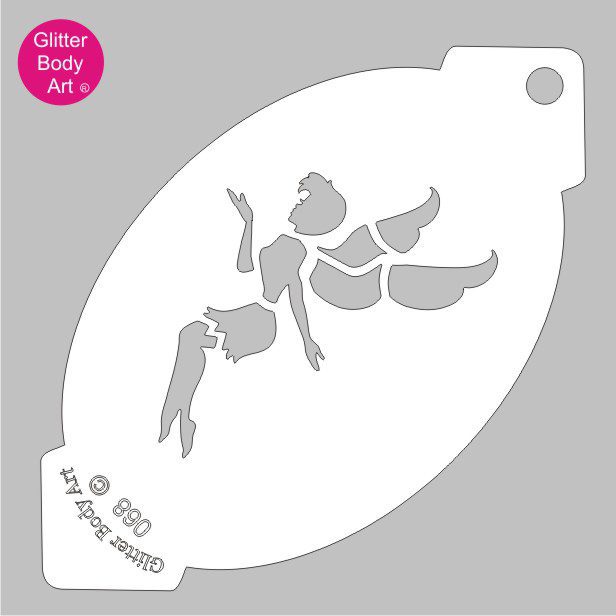 fairy_face_paint_stencil_068 fairy facepainting stencil, tinkerbell fairy stencil