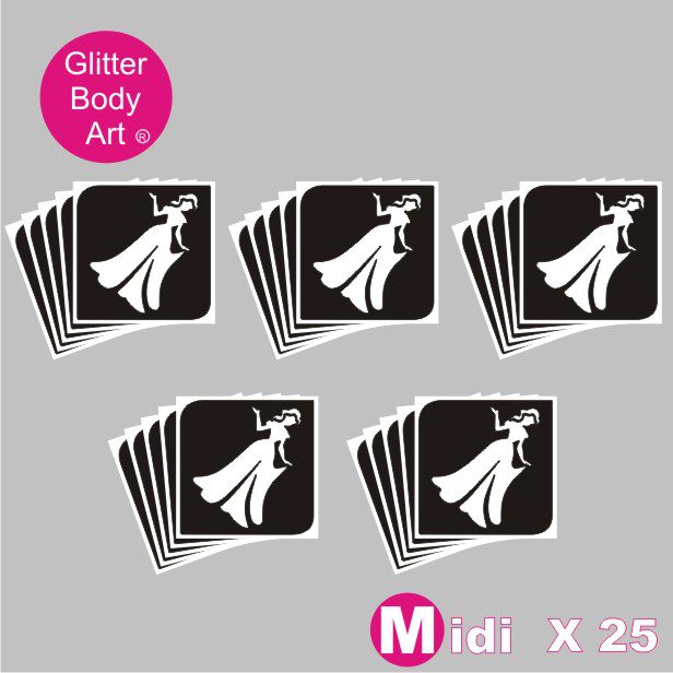 princess glitter tattoo stencil 014 25 midi princess temporary tattoo stencils for glitter tattoos