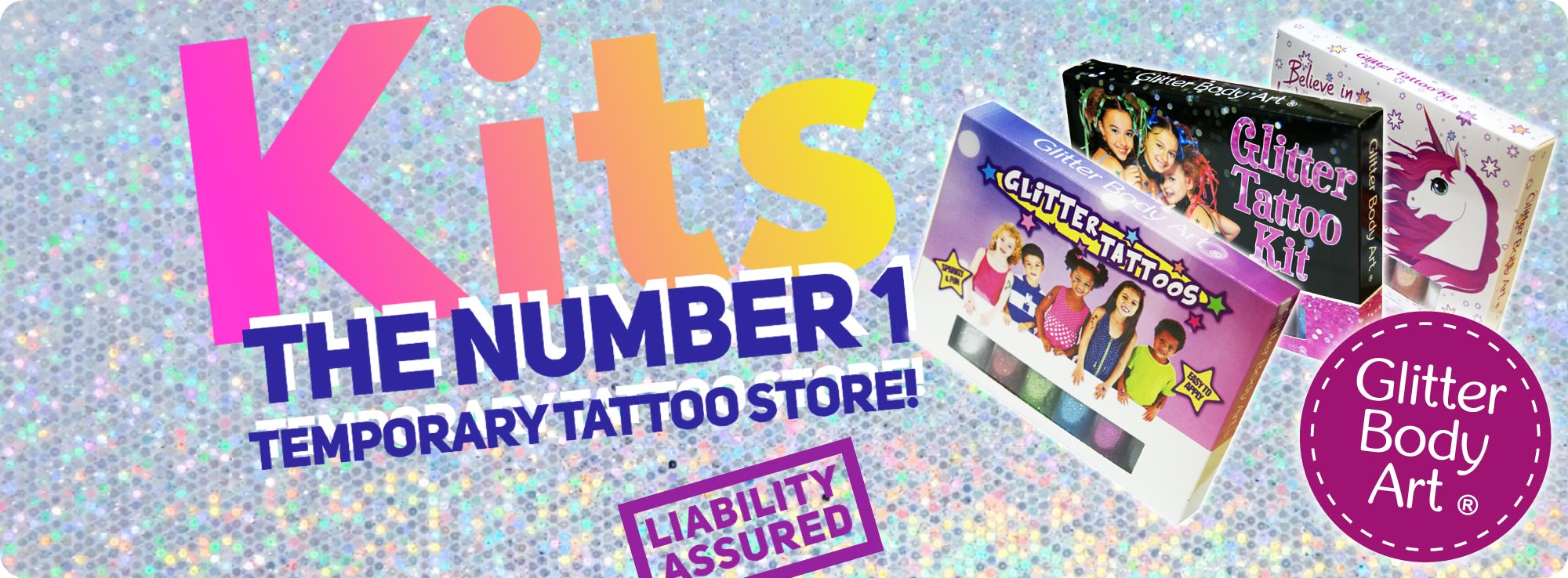 Home-Slide-B-Kits temporary tattoo kits for kids with stencils, glitter and body glue