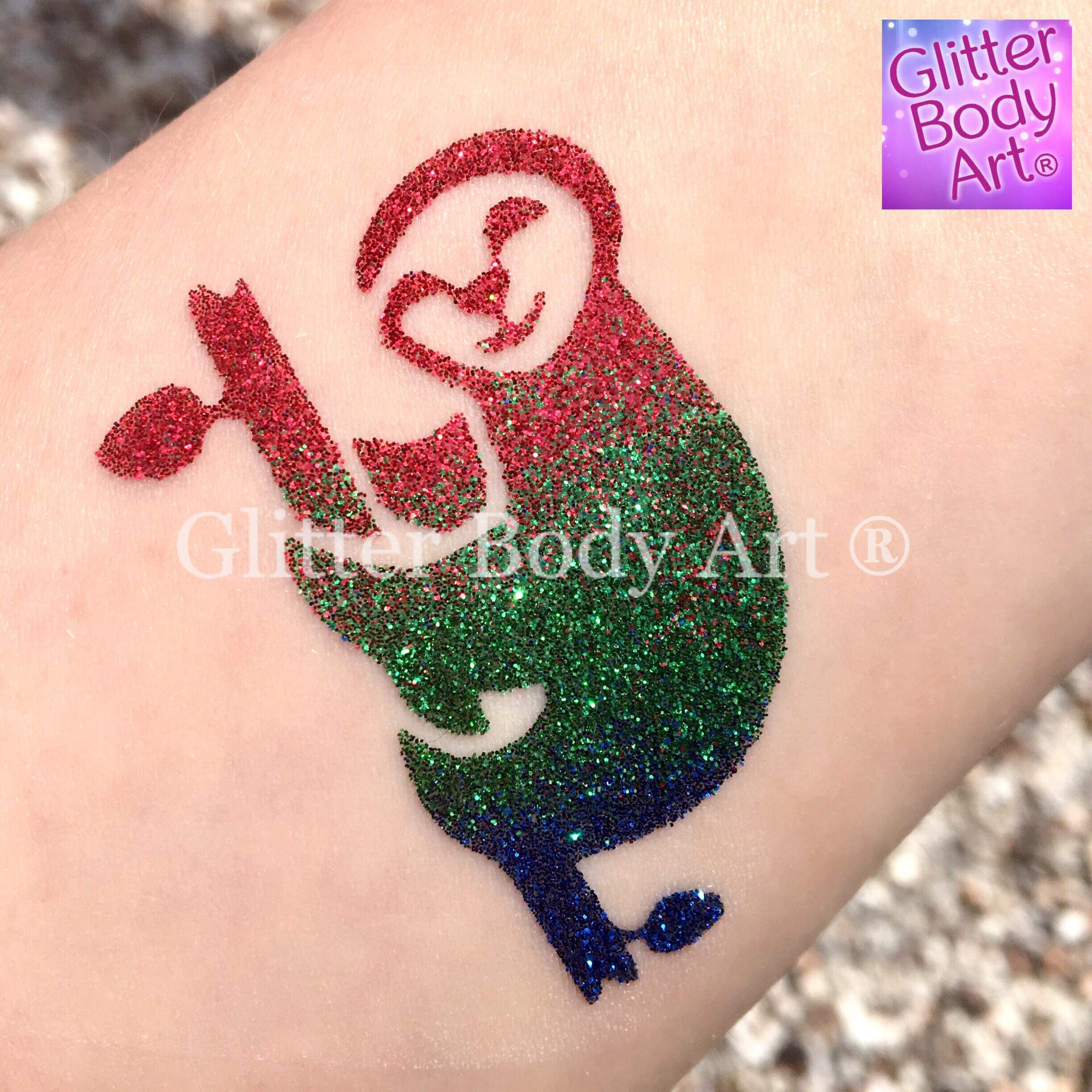 sloth Sloth temporary tattoo stencil, sloth glitter tattoo stencil