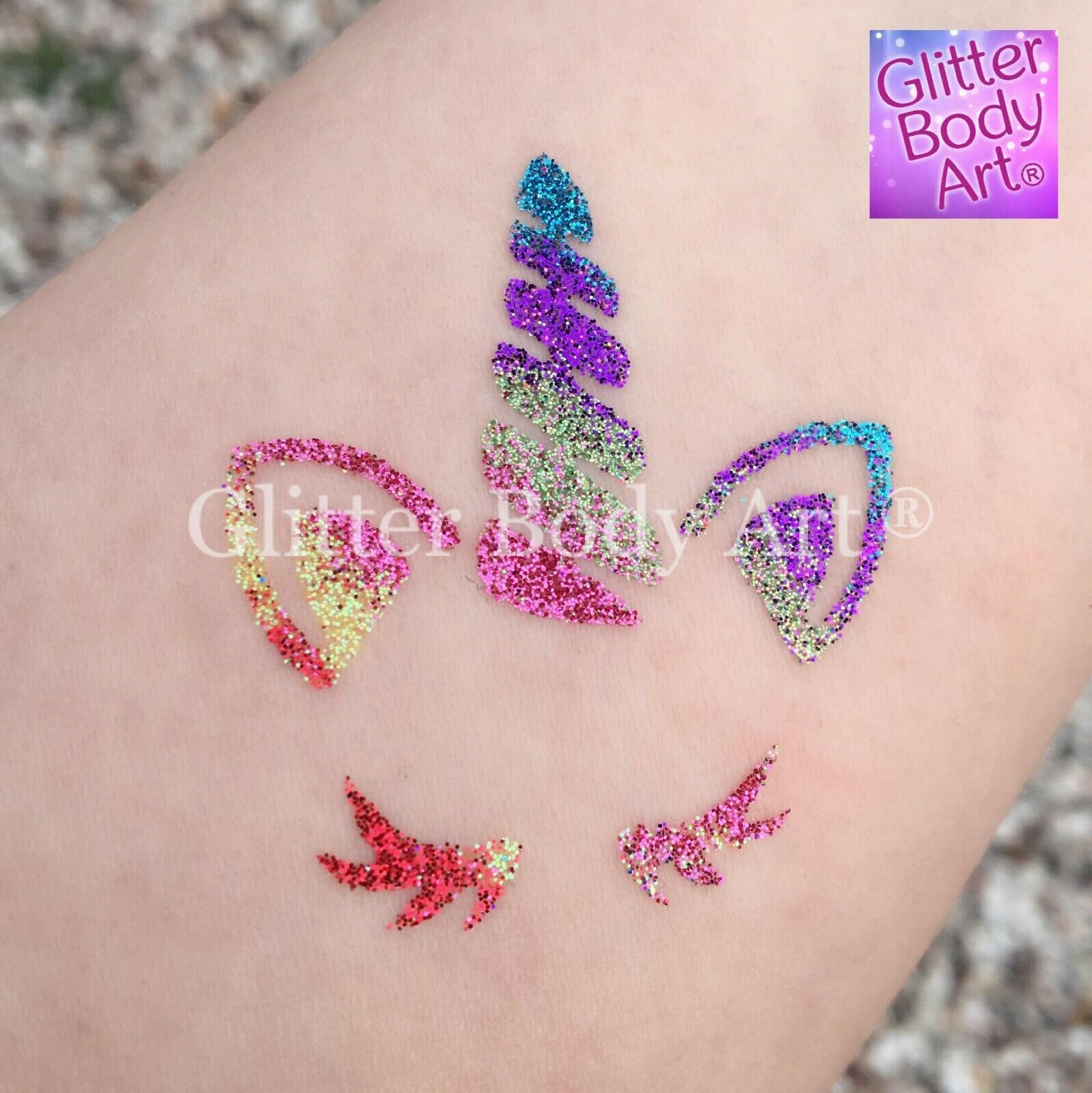 unicorn 24 pack unicorn temporary tattoo, unicorn stencil, unicorn glitter tattoo, unicorn template, bulk buy stencils, unicorn gifts, unicorn party, unicorn presentsg