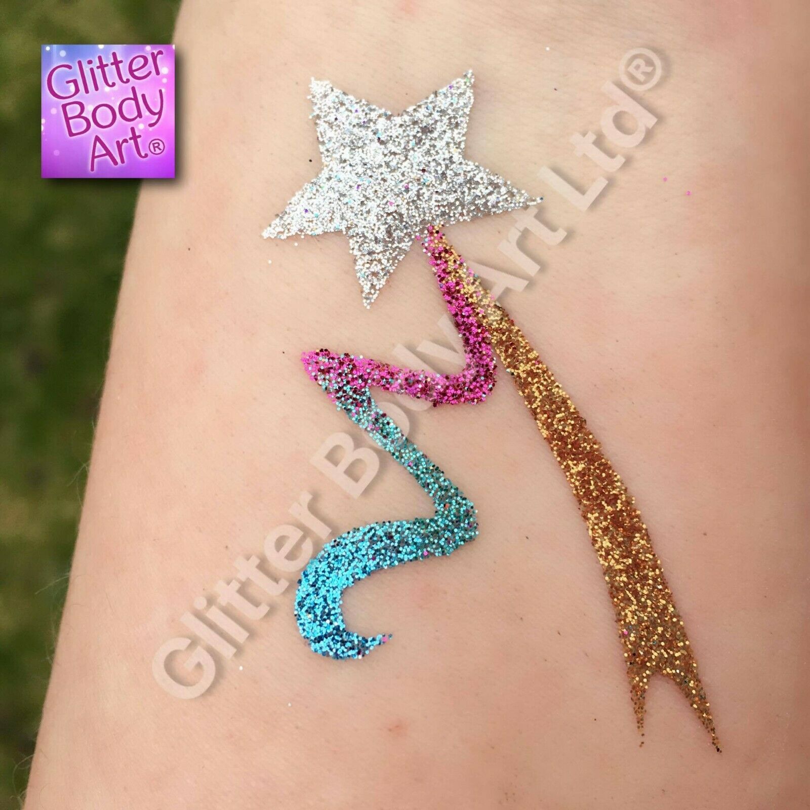 fairy wand fairy wand temporary tattoo stencil for glitter tattoos