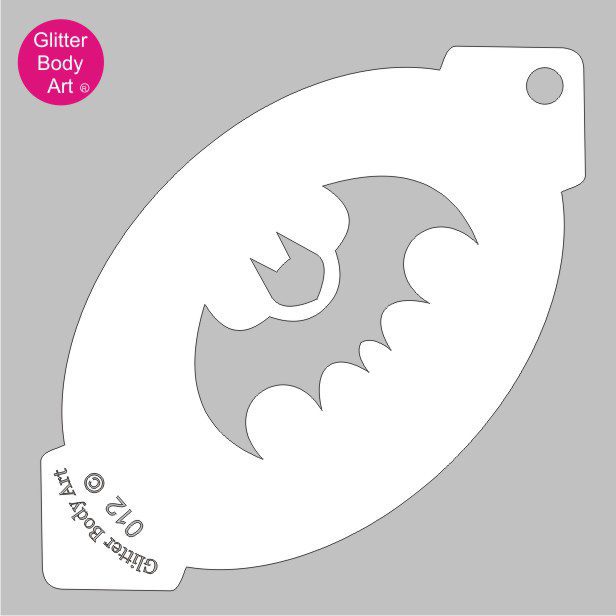 batman_face_paint_stencil_012 batman face paint stencil, bat facepainting stencil