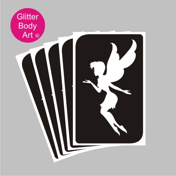 tinkerbell glitter tattoo stencil 400 beuatiful fairy temporary tattoo stencil for fairy party, tinkerbell stencil