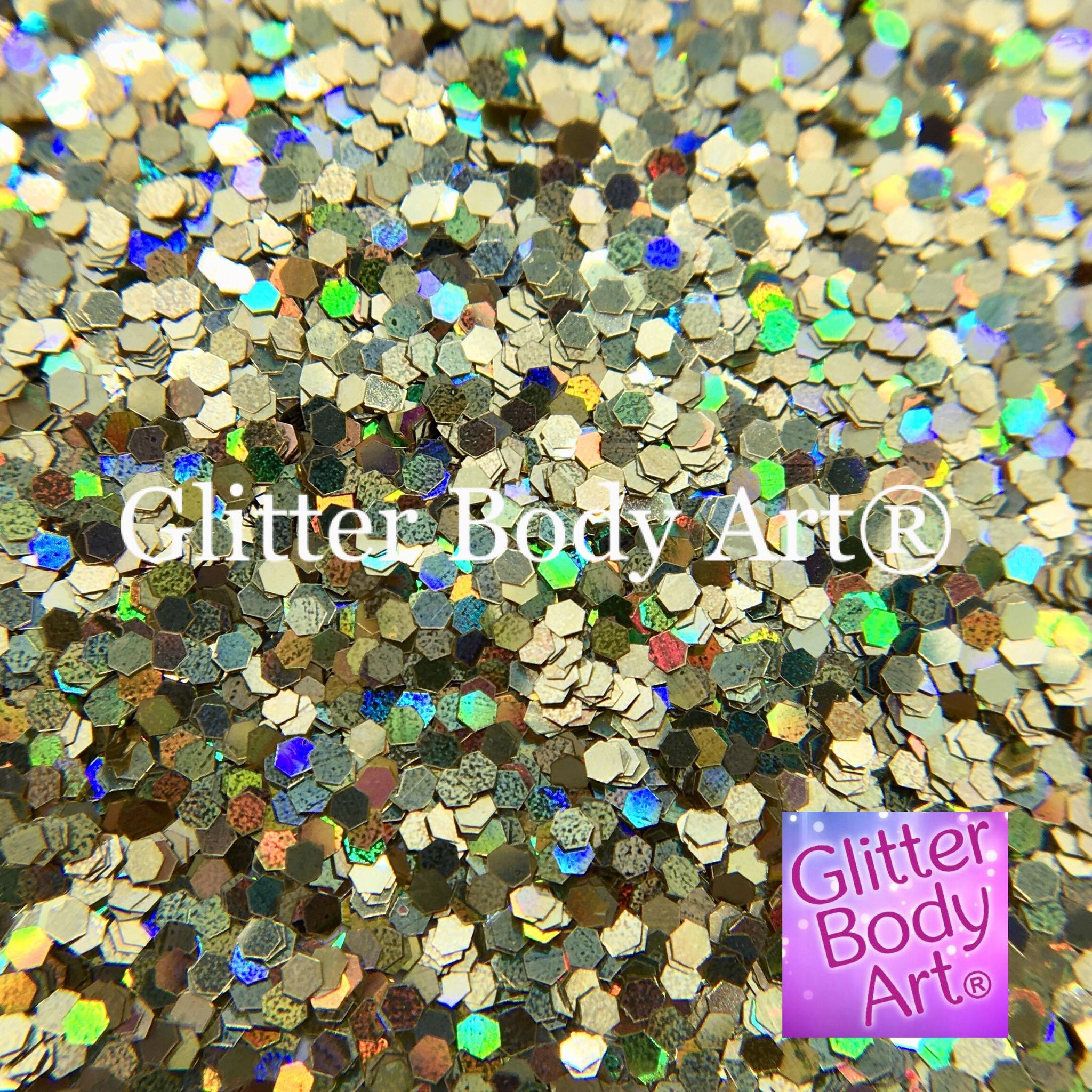 small hex small holographic hexagon shaped glitter