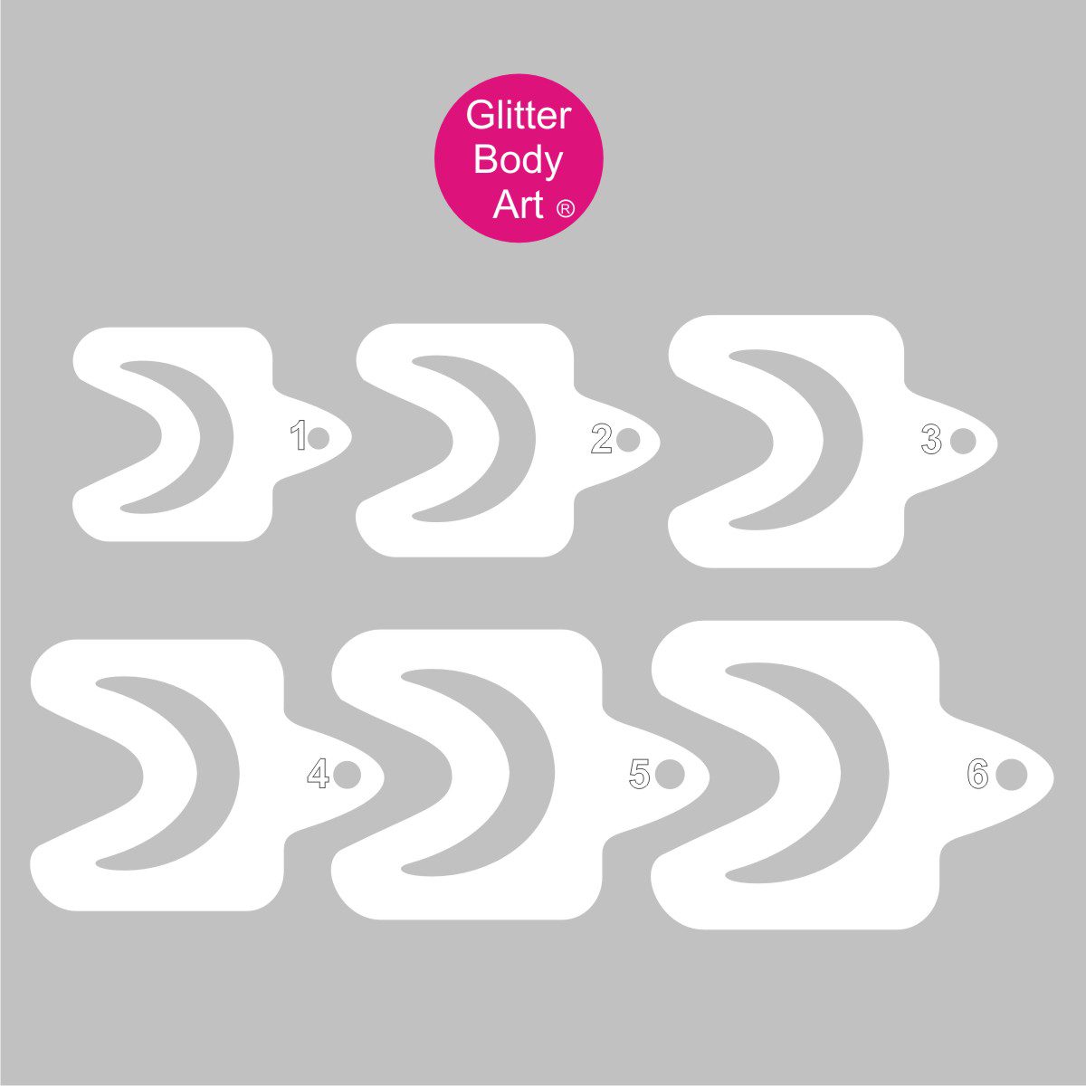 festival_face_stencil_pack festival face stencil templates for chunky glitter shapes