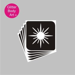 Encanto sun temporary tattoo stencil sun glitter tattoo for kids parties