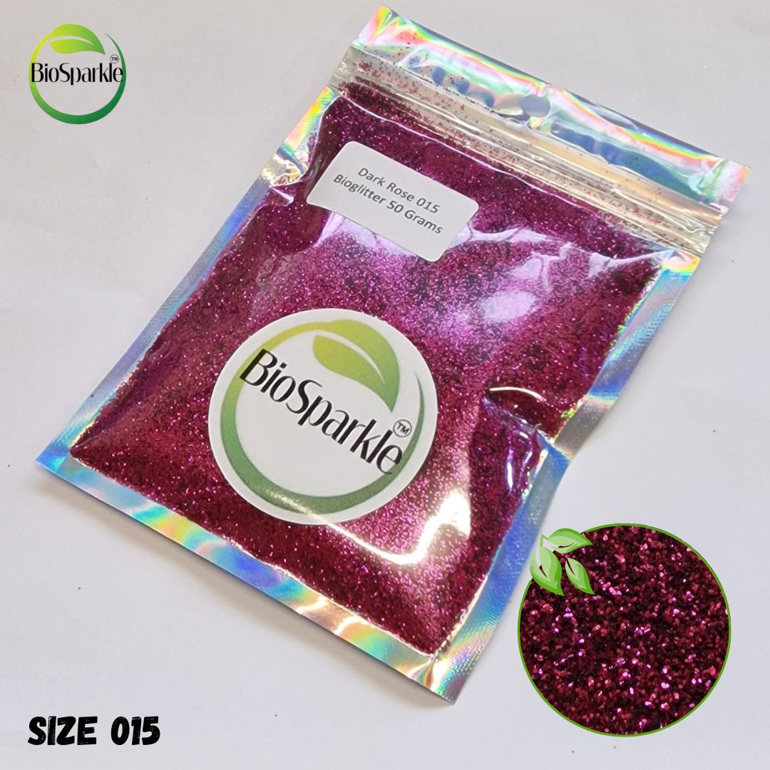 Dark Rose Bioglitter size 015 bioglitter, biodegradable environmentally friendly glitters for makeup