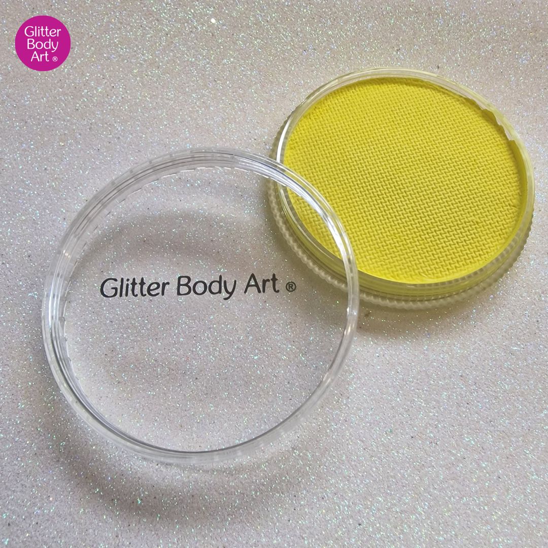 Yellow Face Paint 30 grams glitter body art yellow face paint skin friendly water based face paint