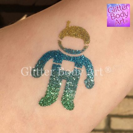 astronaut-426x426 astronaut glitter tattoo stencil, space theme party idea
