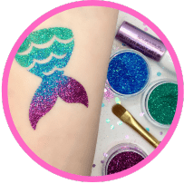 fine body glitter for glitter tattoos