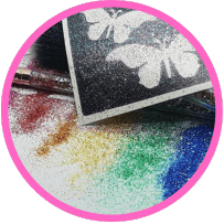 Glitter Tattoo Kits, glitter starter kits, christmas kits, halloween kits, party kits