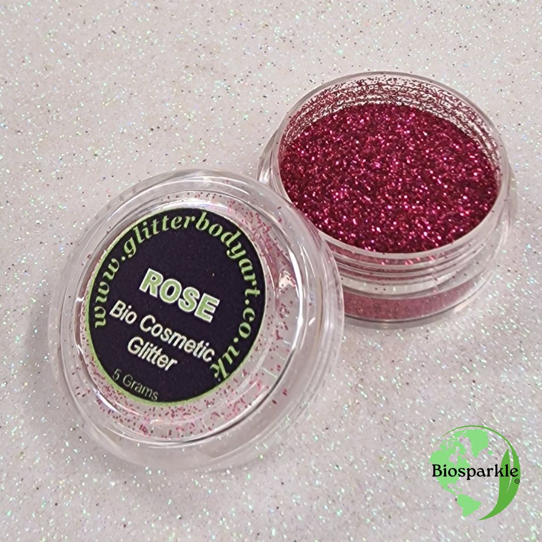 Rose bioglitter Rose pink Bioglitter - environmentally friendly glitter makeup