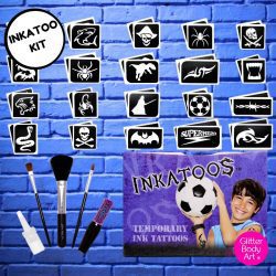 BOYS BLACK TEMPORARY TATTOOS