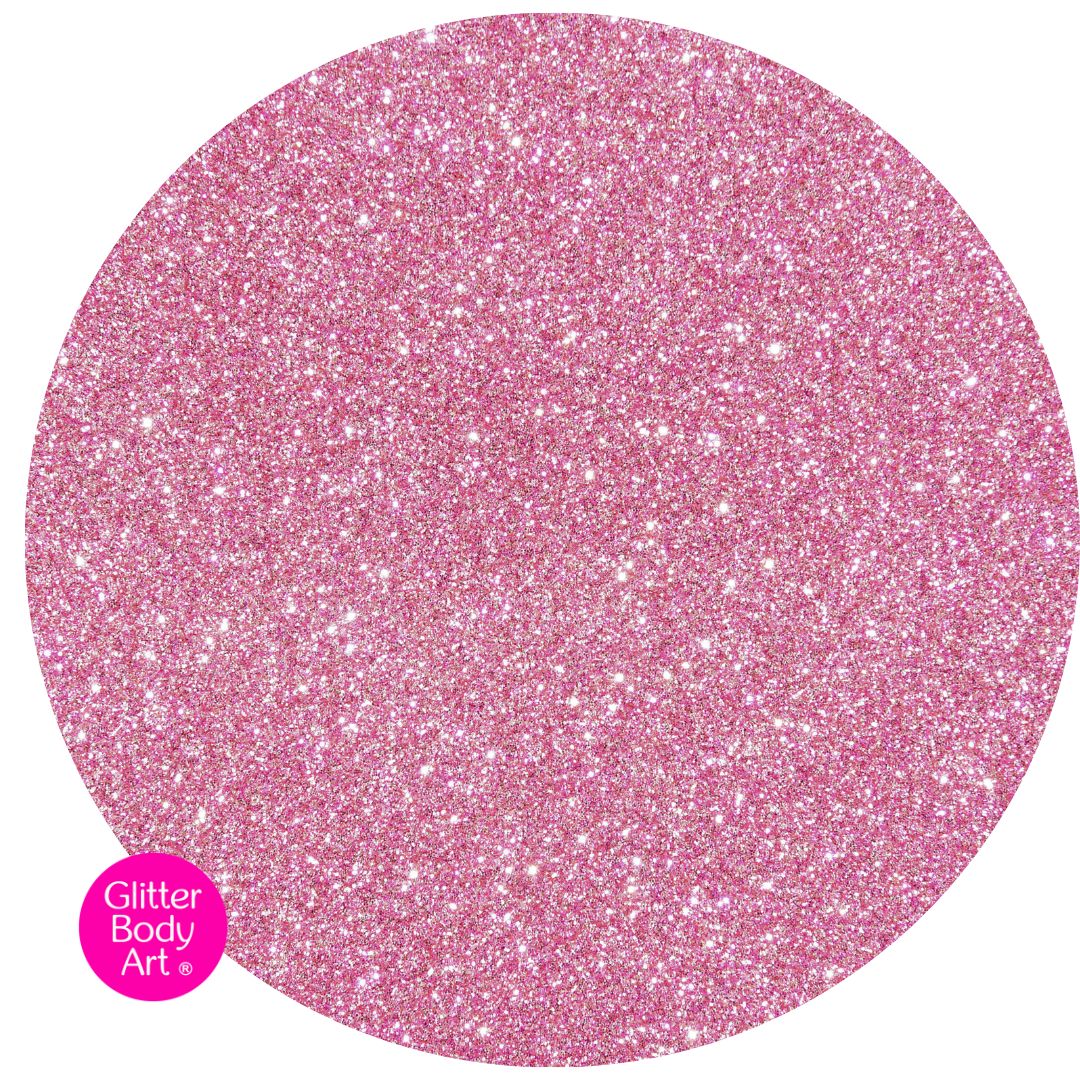baby pink body glitter