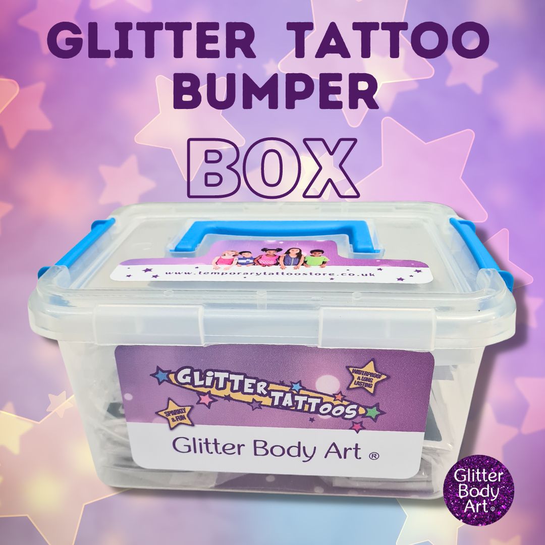 bumper box (1) glitter tattoo party box