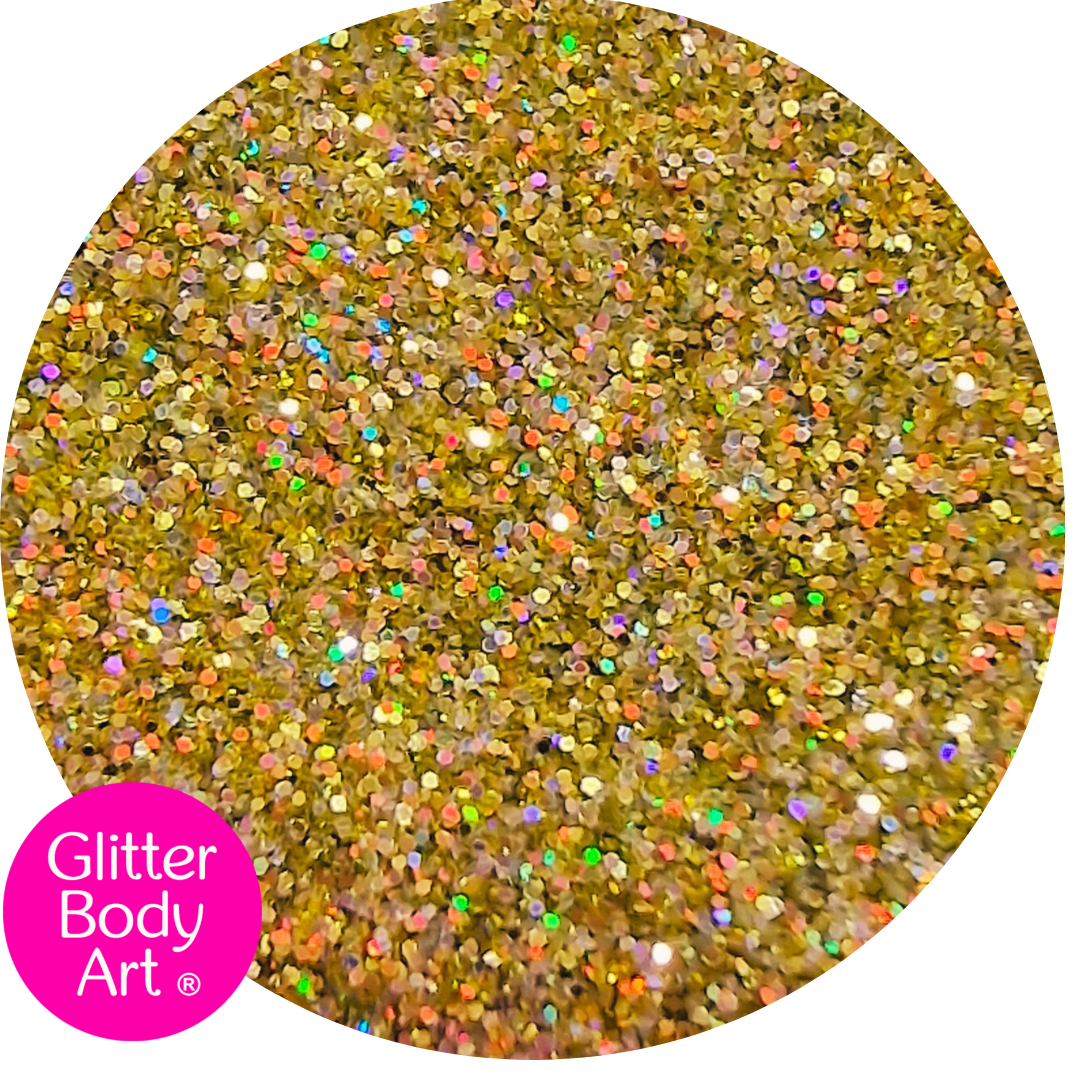 gold holographic glitter holographic gold glitter- christmas glitter tattoos