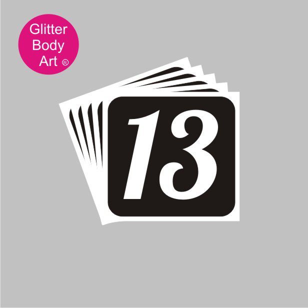 071___No13_1 Taylor Swift 13 Temporary Tattoo