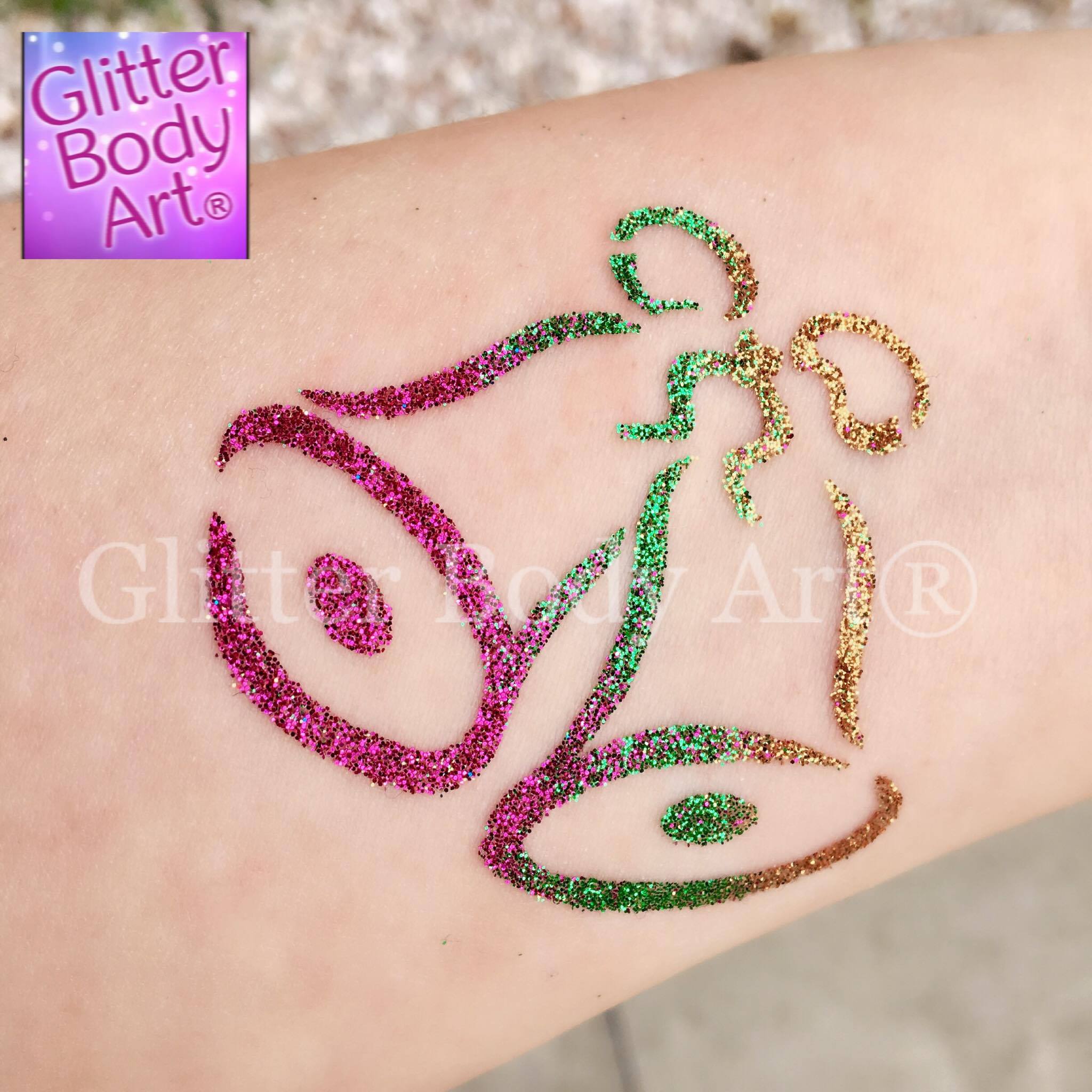 21729776_1912317872318761_33939872_o christmas bells temporary tattoo stencil, christmas glitter tattoos