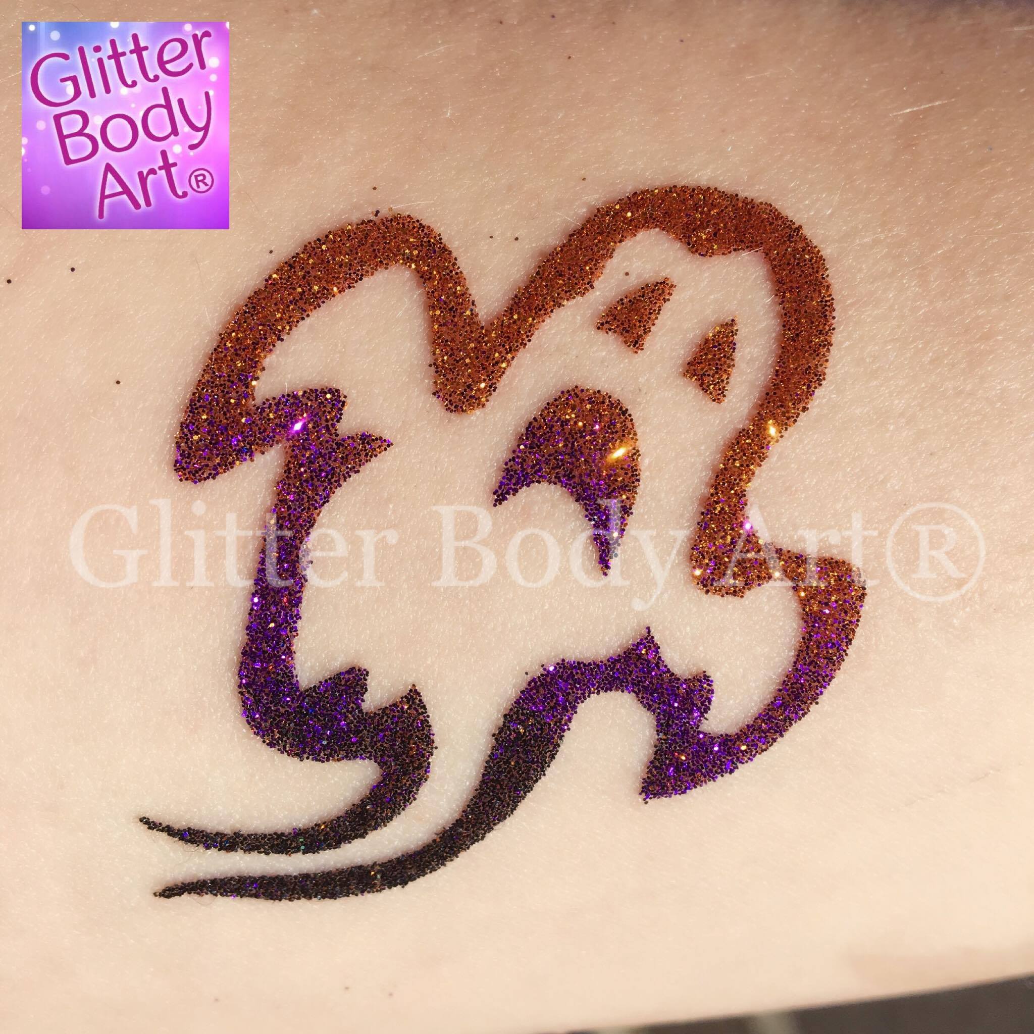 Ghost halloween ghost temporary tattoo stencil for halloween glitter tattoos